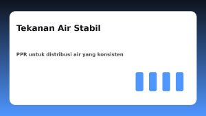 Tekanan Air Tidak Stabil? Pipa PPR Bisa Menjadi Solusinya